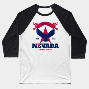 USA Eagle NEVADA Celebration Day, Happy NEVADA State Day Nevada Happy Celebration Day Baseball T-Shirt